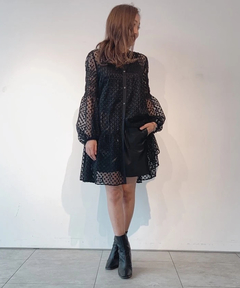 Mystrada(マイストラーダ) |シアー刺繍チュニックワンピース
