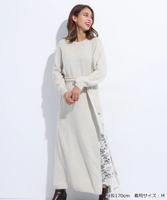CADUNE(カデュネ) |ロングスリットニットワンピース