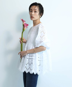 CADUNE(カデュネ) |刺繍ティアードチュニック