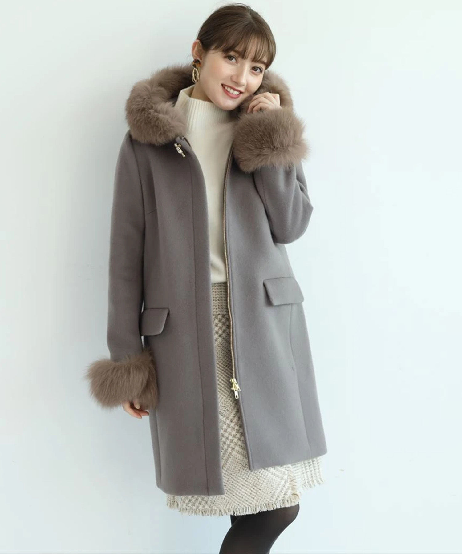 綺麗なアルページュ ストーリー コート 人気のファッショントレンド