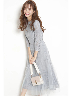 オーバーチュールレースドレス ドレス Apuweiser Riche アプワイザー リッシェ 公式通販 Arpege Story アルページュストーリー