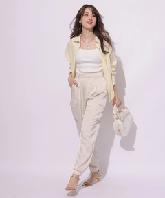 Apuweiser-riche(アプワイザー・リッシェ) |リラクシーサテンワークパンツ