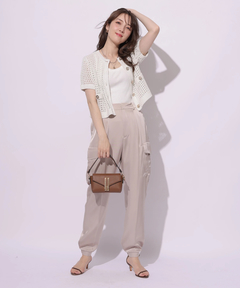 Apuweiser-riche(アプワイザー・リッシェ) |リラクシーサテンワークパンツ