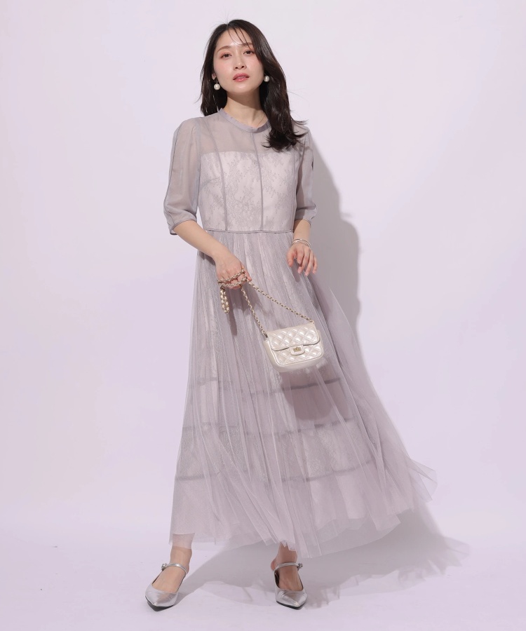 チュールレースワンピース | ドレス | Apuweiser-riche（アプワイザー  