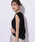 フレンチスリーブふわもこトップス | シャツ・ブラウス | Apuweiser 