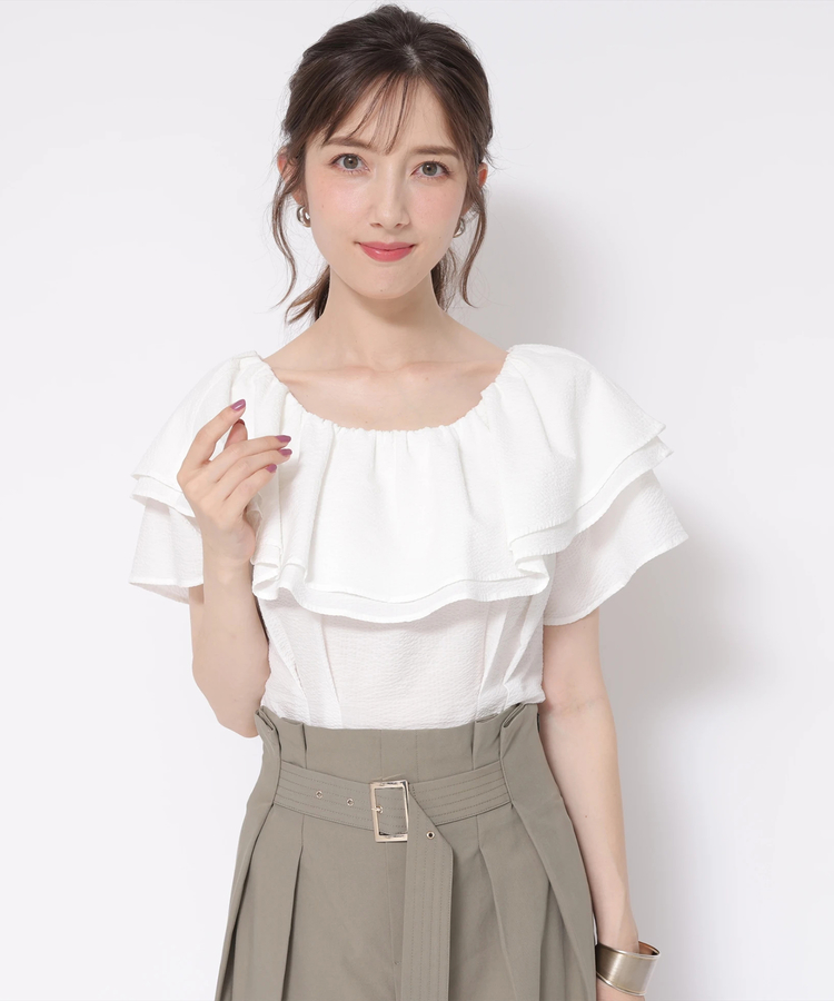 CAPRICIEUX タンクSETオフショルブラウス LE\u0027MAGE（カプリ 