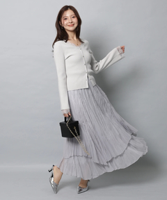 Apuweiser-riche(アプワイザー・リッシェ) |ワッシャープリーツレイヤードスカート