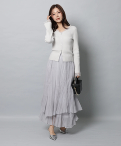 Apuweiser-riche(アプワイザー・リッシェ) |ワッシャープリーツレイヤードスカート