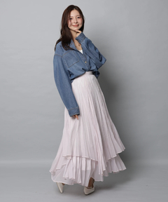 Apuweiser-riche(アプワイザー・リッシェ) |ワッシャープリーツレイヤードスカート