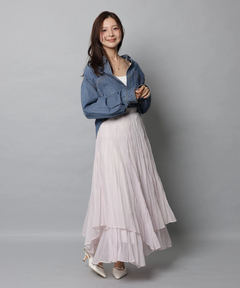 Apuweiser-riche(アプワイザー・リッシェ) |ワッシャープリーツレイヤードスカート