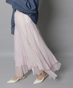 Apuweiser-riche(アプワイザー・リッシェ) |ワッシャープリーツレイヤードスカート