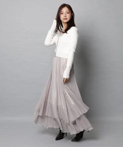 Apuweiser-riche(アプワイザー・リッシェ) |ワッシャープリーツレイヤードスカート