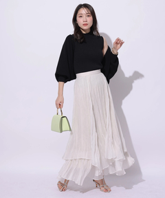 Apuweiser-riche(アプワイザー・リッシェ) |ワッシャープリーツレイヤードスカート