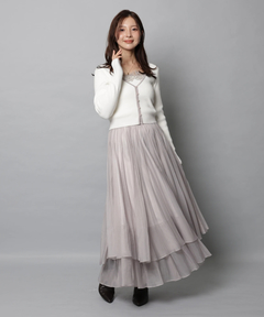 Apuweiser-riche(アプワイザー・リッシェ) |ワッシャープリーツレイヤードスカート