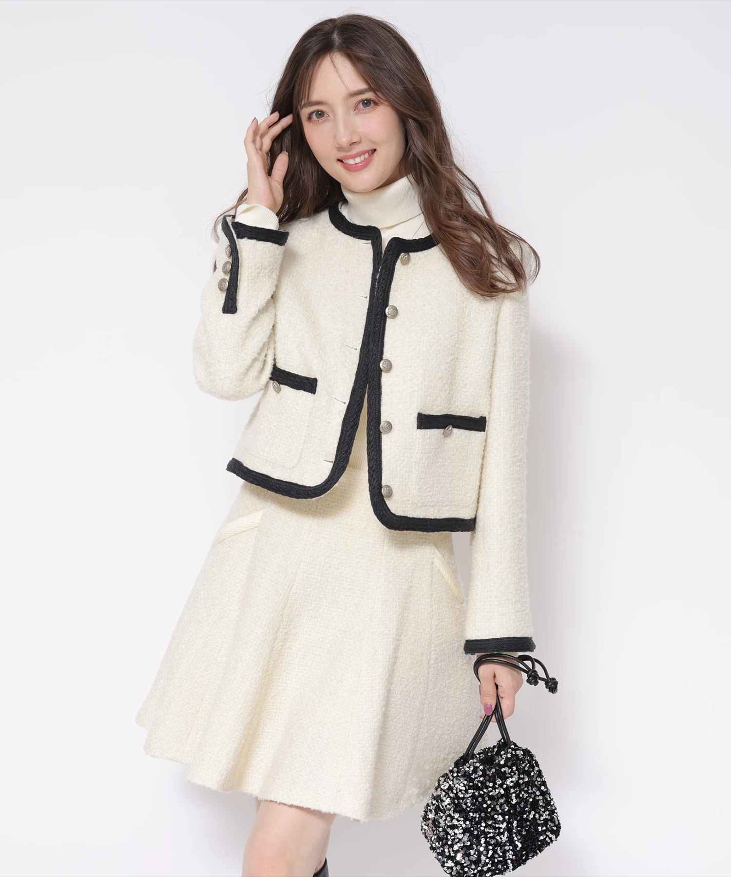 切替えフレアミニスカート | スカート | Apuweiser-riche  