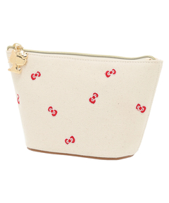 Apuweiser-riche(アプワイザー・リッシェ) |〈Hello Kittyコラボ〉リボン刺繍ポーチ