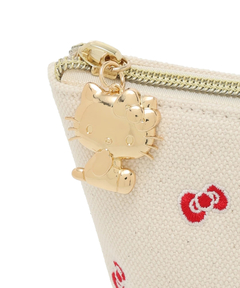 Apuweiser-riche(アプワイザー・リッシェ) |〈Hello Kittyコラボ〉リボン刺繍ポーチ