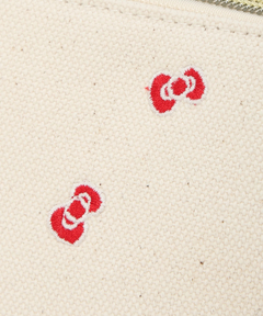 Apuweiser-riche(アプワイザー・リッシェ) |〈Hello Kittyコラボ〉リボン刺繍ポーチ
