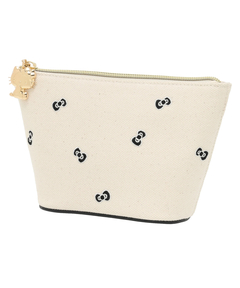 Apuweiser-riche(アプワイザー・リッシェ) |〈Hello Kittyコラボ〉リボン刺繍ポーチ