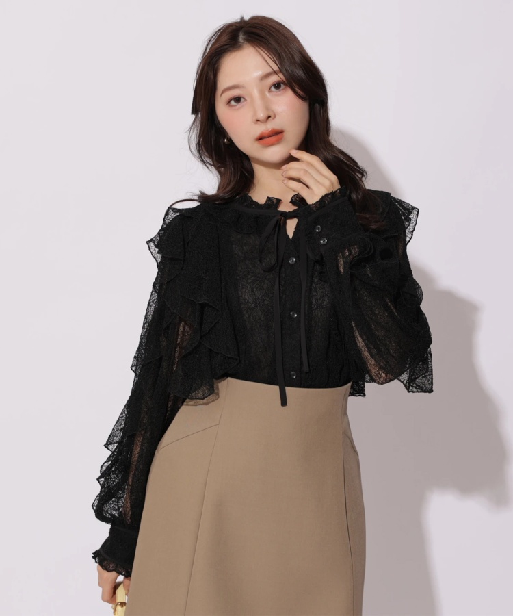 バックジップフォルムミニスカート | スカート | Apuweiser-riche  