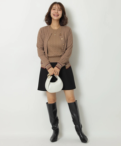 Apuweiser-riche(アプワイザー・リッシェ) |バックジップフォルムミニスカート