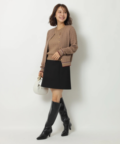 Apuweiser-riche(アプワイザー・リッシェ) |バックジップフォルムミニスカート