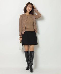 Apuweiser-riche(アプワイザー・リッシェ) |バックジップフォルムミニスカート