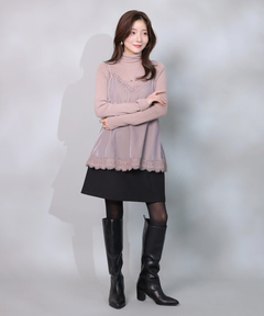 Apuweiser-riche(アプワイザー・リッシェ) |バックジップフォルムミニスカート