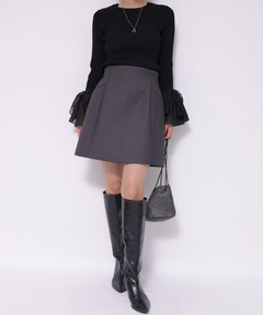 Apuweiser-riche(アプワイザー・リッシェ) |バックジップフォルムミニスカート