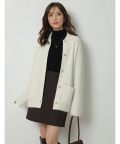 Apuweiser-riche(アプワイザー・リッシェ) |バックジップフォルムミニスカート