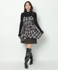 Apuweiser-riche(アプワイザー・リッシェ) |バックジップフォルムミニスカート