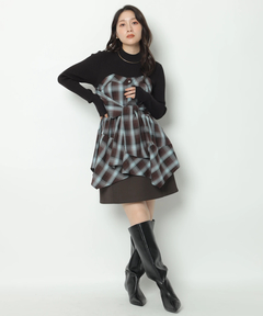 Apuweiser-riche(アプワイザー・リッシェ) |バックジップフォルムミニスカート