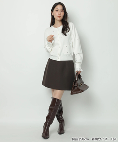 Apuweiser-riche(アプワイザー・リッシェ) |バックジップフォルムミニスカート