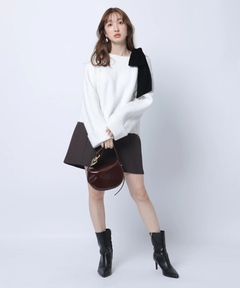 Apuweiser-riche(アプワイザー・リッシェ) |バックジップフォルムミニスカート