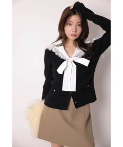 Apuweiser-riche(アプワイザー・リッシェ) |バックジップフォルムミニスカート