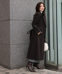 Apuweiser-riche(アプワイザー・リッシェ) |ベルト付ロングチェスターコート