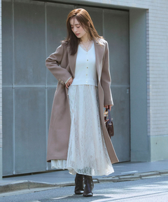 Apuweiser-riche(アプワイザー・リッシェ) |ベルト付ロングチェスターコート