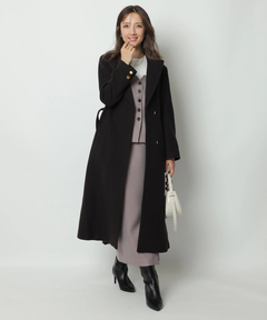 Apuweiser-riche(アプワイザー・リッシェ) |ベルト付ロングチェスターコート