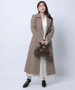 Apuweiser-riche(アプワイザー・リッシェ) |ベルト付ロングチェスターコート