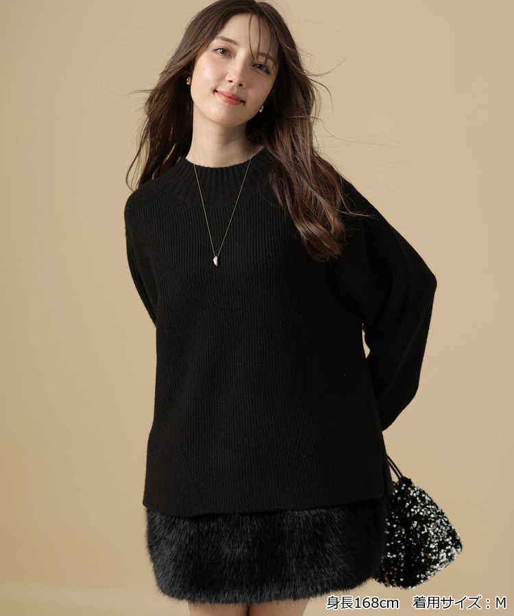 裾ファーレイヤードチュニックワンピース | ワンピース | Apuweiser