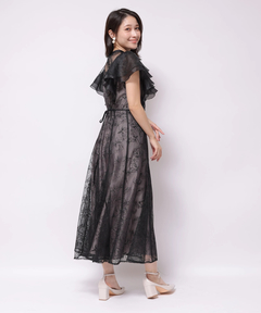 Apuweiser-riche(アプワイザー・リッシェ) |チュール刺繍ラッフルドレス