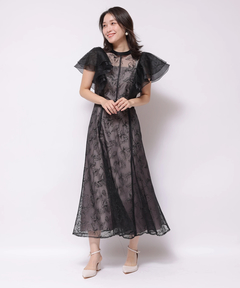 Apuweiser-riche(アプワイザー・リッシェ) |チュール刺繍ラッフルドレス