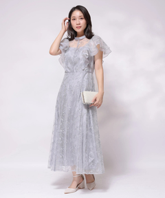 Apuweiser-riche(アプワイザー・リッシェ) |チュール刺繍ラッフルドレス