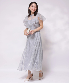 Apuweiser-riche(アプワイザー・リッシェ) |チュール刺繍ラッフルドレス