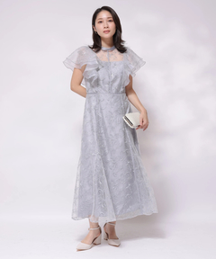 Apuweiser-riche(アプワイザー・リッシェ) |チュール刺繍ラッフルドレス