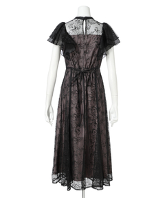 Apuweiser-riche(アプワイザー・リッシェ) |チュール刺繍ラッフルドレス