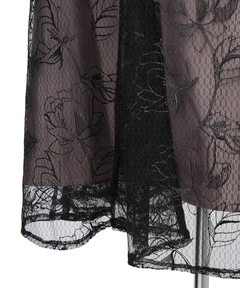 Apuweiser-riche(アプワイザー・リッシェ) |チュール刺繍ラッフルドレス