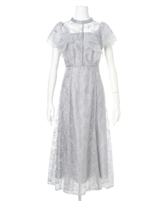 Apuweiser-riche(アプワイザー・リッシェ) |チュール刺繍ラッフルドレス