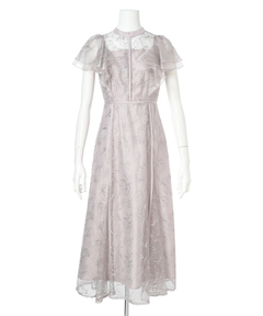 Apuweiser-riche(アプワイザー・リッシェ) |チュール刺繍ラッフルドレス