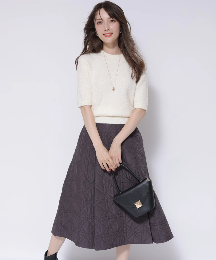 アプワイザーリッシェ キルティングスカート ニットSET ジャス  